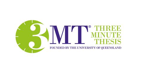 Three Minute Thesis (3MT®) is a research communication competition developed by The University of Queensland (UQ). Graduate students have three minutes to present a compelling oration on their thesis and its significance. 3MT is not an exercise in trivializing or “dumbing down” research, but rather challenges students to consolidate their ideas and research discoveries to present .... 