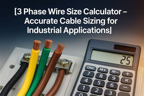 3 Phase Cable Size Calculator