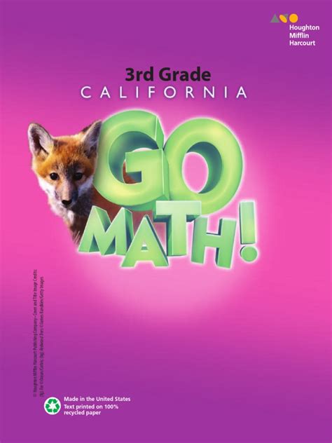 3 Rd Grade Go Math Textbook Pdf Multiplication Go Math 3rd Grade - Go Math 3rd Grade