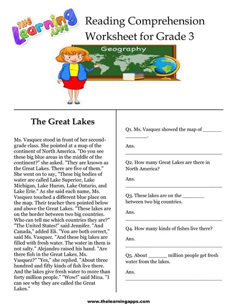 3 Reading Comprehension Worksheets Third Grade 3 Amp Comprehension Worksheet Grade 3 - Comprehension Worksheet Grade 3