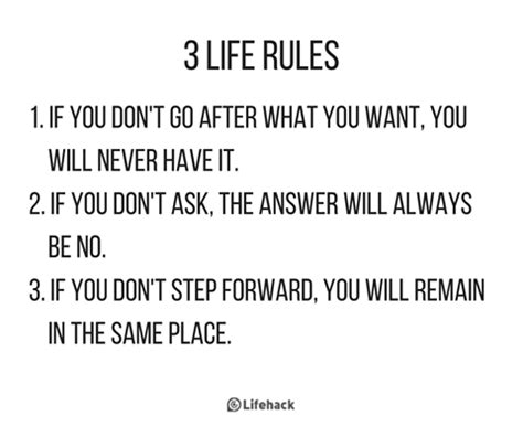 3 Rules For Life