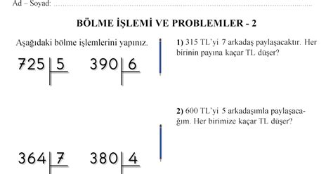 3 Sınıf Bölme Problemleri Ve çözümleri