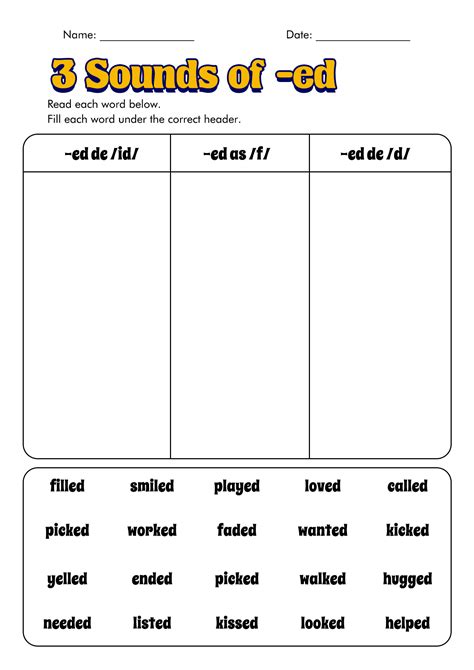 3 Sounds Of Ed Worksheets Documentine Com Sounds Of Y Worksheet - Sounds Of Y Worksheet