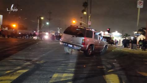 3 street takeovers block intersections in South L.A.