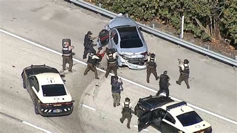 3 subjects taken into custody after police pursuit ends in NW Miami-Dade