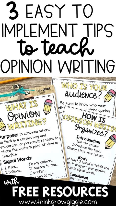3 Tips For Teaching Opinion Writing The Literacy Teaching Opinion Writing - Teaching Opinion Writing
