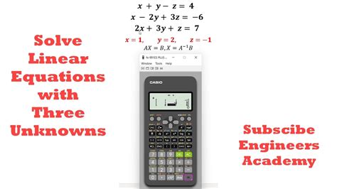 3 Unknowns 3 Equations Solver