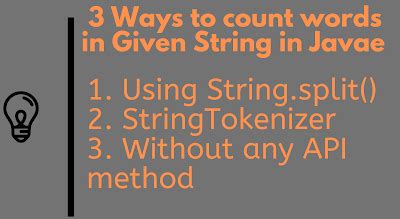 3 ways to Count words in Java String Google Interview Questions with