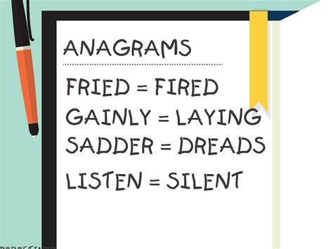 3 Ways To Solve Anagrams Effectively Wikihow Anagram Writing Exercises - Anagram Writing Exercises