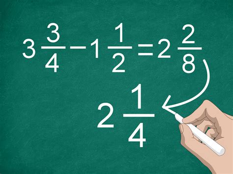 3 Ways To Subtract Mixed Numbers Wikihow Subtracting Fractions Mixed Numbers - Subtracting Fractions Mixed Numbers