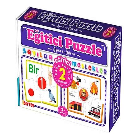 3 yaş eğitici puzzle