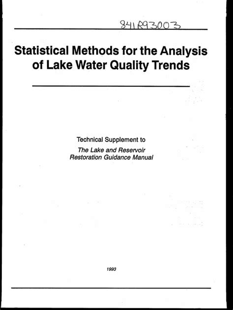 Download 3 2 Statistical Analysis Procedures Red Lake Watershed 