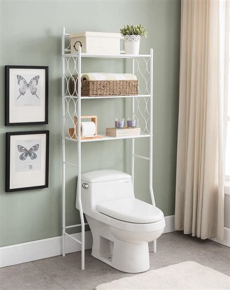 3-Tier Metal Over The Toilet Storage Rack Bathroom Organizer ... - eBay