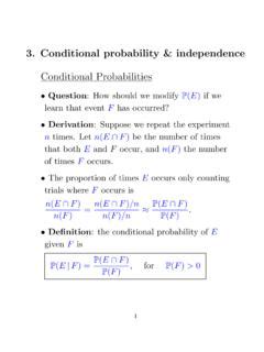 Download 3 Conditional Probability Independence Conditional 