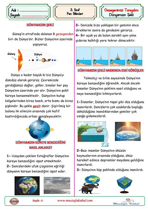 3. Sınıf Fen Bilimleri Gezegenimizi Tanıyalım Sunusu 001.