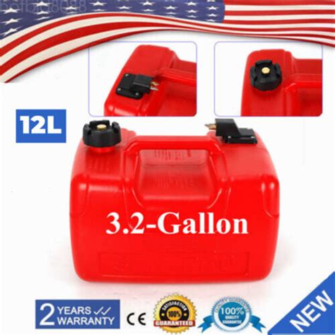 3.2 Gallon Portable Outboard Boat Marine Fuel Gas Tank