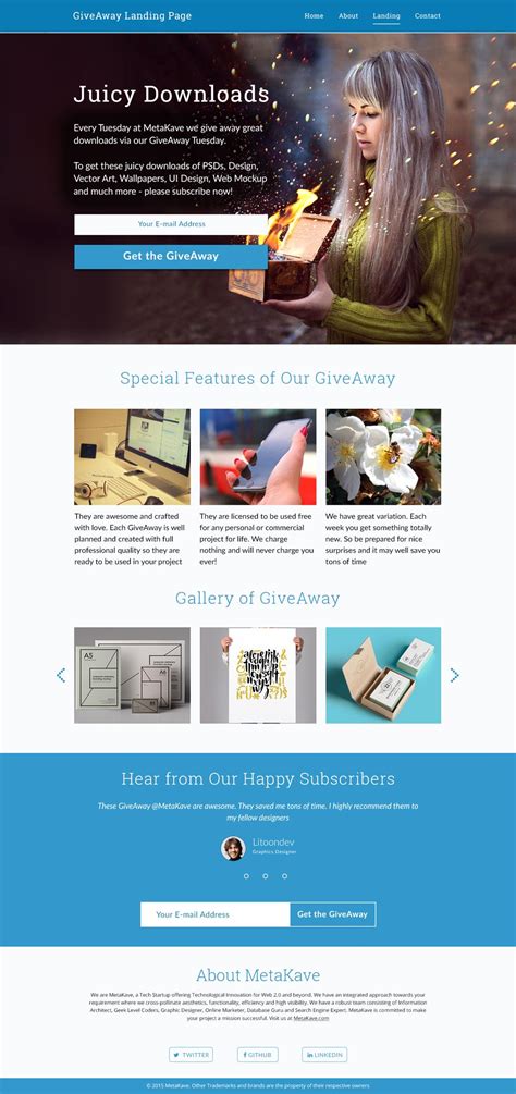 30 +Beautiful Landing Page Templates PSD Design freebie, Landing page