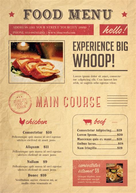 30+ Breakfast Menu Templates Free Sample Menu Card Ideas