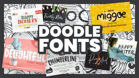 30+ Doodle Fonts That Add Whimsy to Typography - muktibox.com