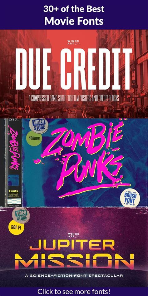 30+ Movie Fonts for Posters & Covers - Vandelay Design - muktibox.com