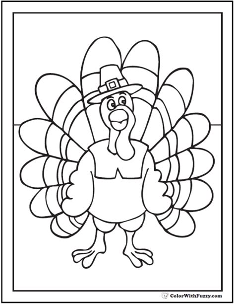 30+ Turkey Coloring Pages Digital Interactive Thanksgiving Printables
