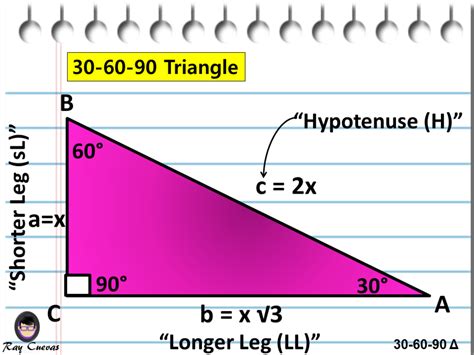 30 60 90 Triangle Calculator Examples And Formulas