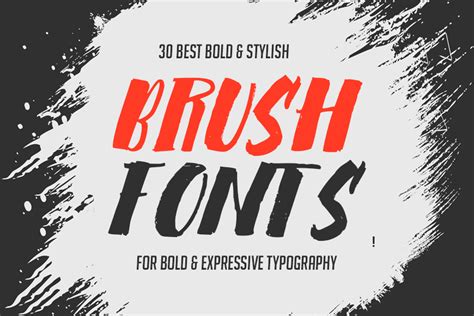 30 Best Brush Fonts for Bold & Expressive Typography … - muktibox.com