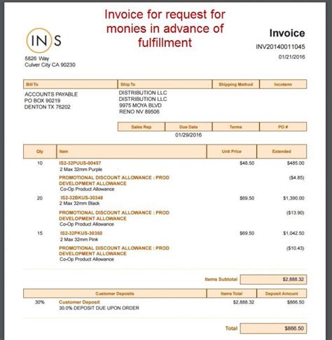 30 Blank Invoice Format For 50 Advance Payment in Word by Invoice