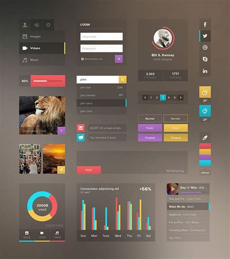 30 Clearly Cool Transparent UI Designs Bashooka
