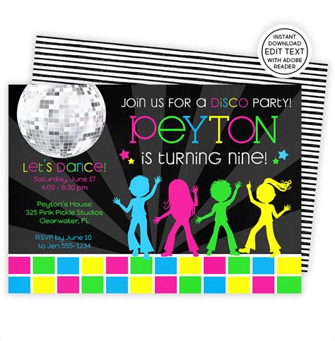 30 Disco Party Invitation Wording Examples - 1st Class Cards - muktibox.com