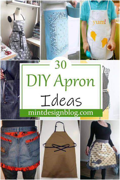 30 DIY Apron Ideas That Will Inspire You - Mint Design Blog - raincitystudios.com