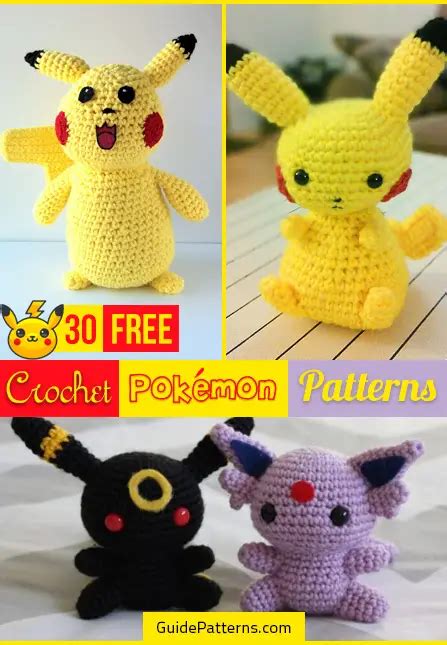 30 Free Crochet Pokémon Patterns Guide Patterns