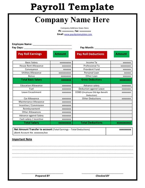30 Free Payroll Templates [Excel, Word] TemplateArchive