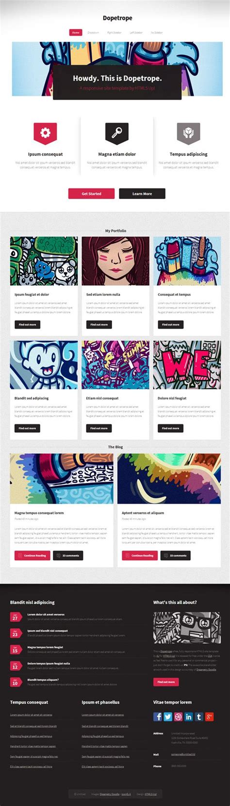 30 Free Responsive PSD Website Templates