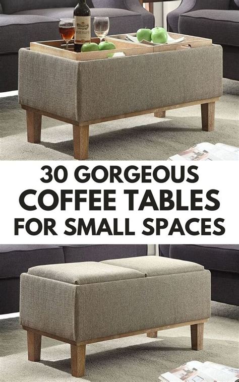 30 Gorgeous Coffee Tables for Small Spaces (2024 ... - Living in a …