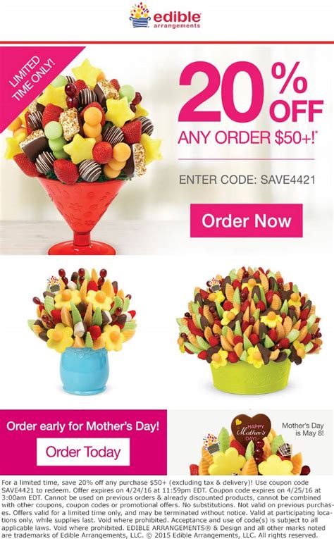 30 Off Edible Arrangements Coupon Code Save 10 w/ Promo Code