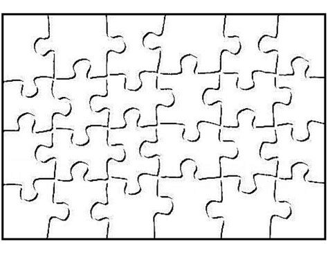 30 Piece Puzzle Template Lovely Puzzle Pieces Template Puzzle piece