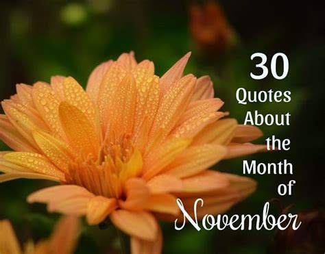 30 Quotes About November: Month of Thanksgiving and …