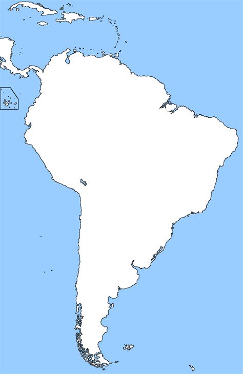 30 South America Map Blank Maps Database Source