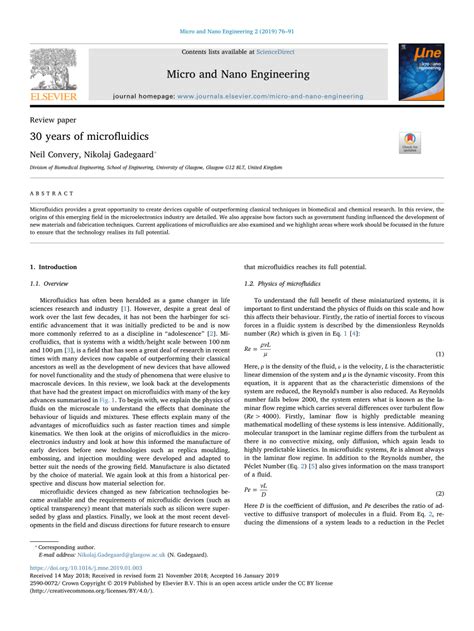 30 years of microfluidics - ScienceDirect - wintechmobiles.com
