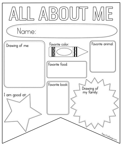 30 All About Me Worksheets Free Pdf Printables About Me Worksheet Grade 4 - About Me Worksheet Grade 4