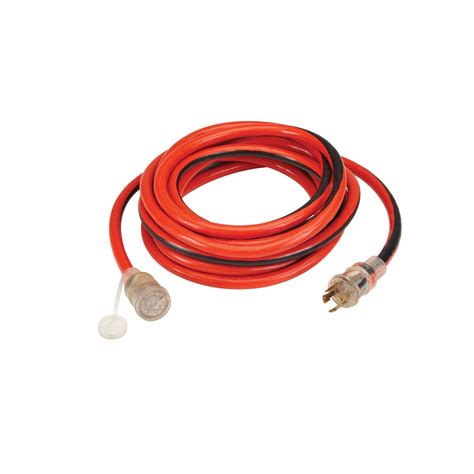 Connect any standard 15 amp extension cord to a special 30 amp RV outlet with this handy RV pigtail adapter. This 6-1/2 in. flexible bridging cable between the receptacles provides better heat resistance than a standard adapter and solid brass contacts provide added durability..