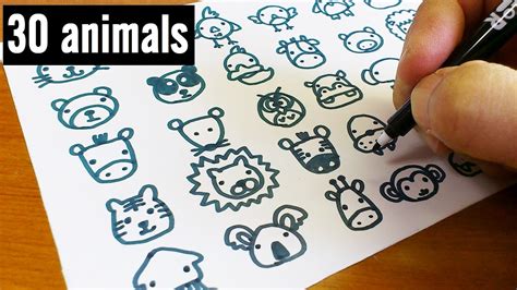 30 Cute Animal Drawings Easy Animal Drawing Ideas Cute Science Drawings - Cute Science Drawings