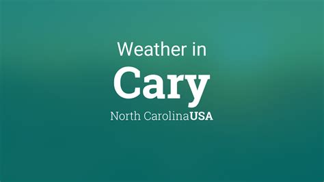 Cary weather forecast updated daily. NOAA weather radar, satellite 