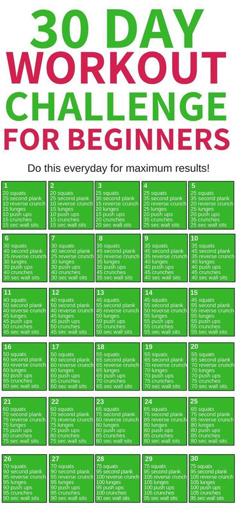 30 day workout challenge for beginners. Things To Know About 30 day workout challenge for beginners. 