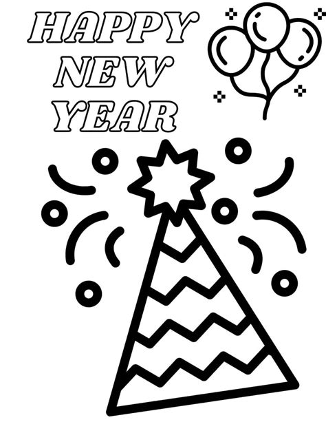 30 Free New Year Coloring Pages Printable Artsy New Year Color Sheet - New Year Color Sheet