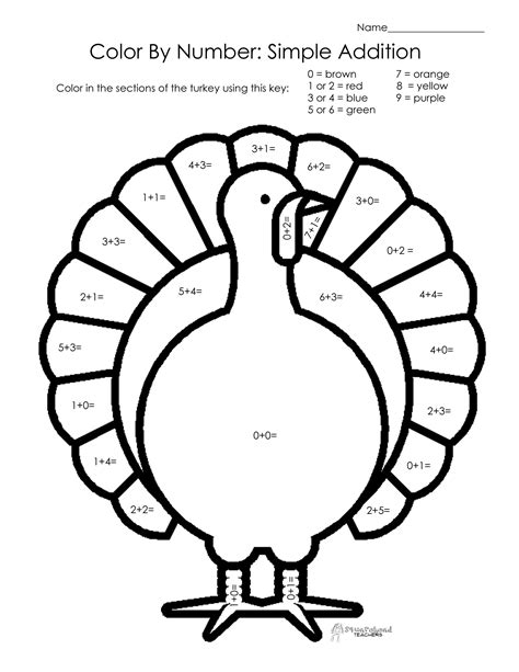 30 Free Thanksgiving Color By Number Printables Kids Color By Number Thanksgiving Printables - Color By Number Thanksgiving Printables