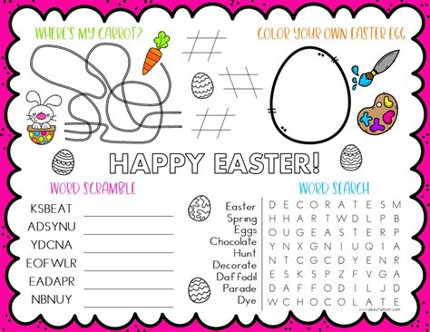 30 Fun Easter Activities For Elementary Students Easter Activities For 1st Graders - Easter Activities For 1st Graders