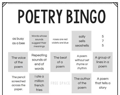30 Fun Poetry Games Amp Activities For The Poetry Activities For First Grade - Poetry Activities For First Grade
