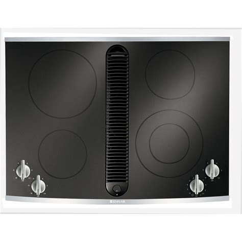 30 inch induction cooktop with downdraft. Enjoy remote control operation within nine feet of unit. Matches the heavy-gauge stainless steel look of Sub-Zero, Wolf, and Cove. Select from internal, in-line, or remote blower options (blower required) Automatically turns off the blower with a five-minute "delay-off" feature. Minimizes the backward flow of cold air with backdraft transition. 